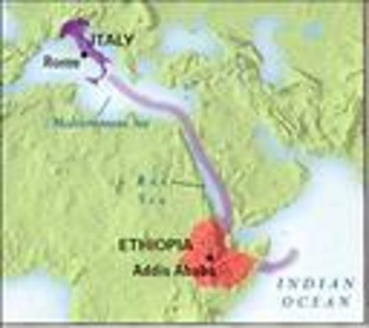 Italian troops conquer Ethiopia