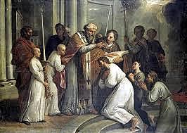 Agustín es bautizado