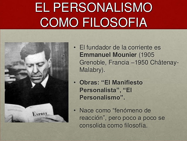 EMMANUEL MOUNIER, PERSONALISTA.