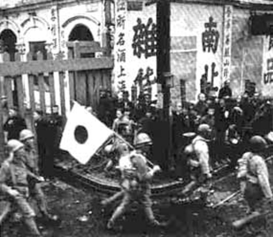 Japan invades China