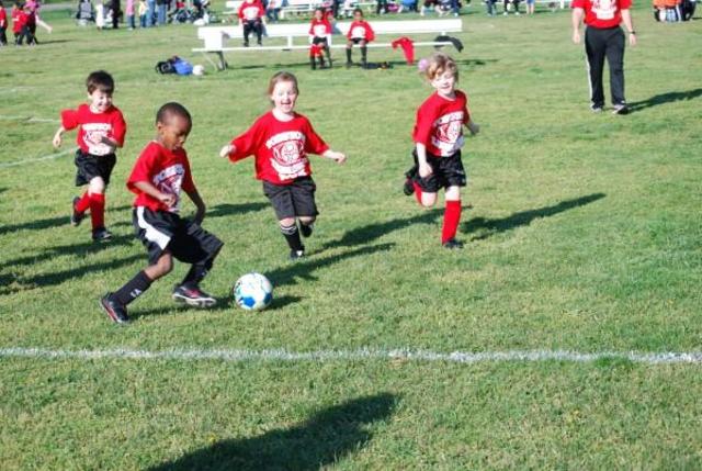 My first soccer game!