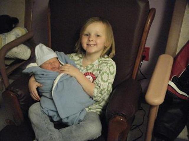 The day my baby brother was born.