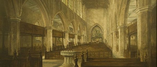 Shakespeare is buried in Holy Trinity Church in Stratford, the same church where he was baptized.