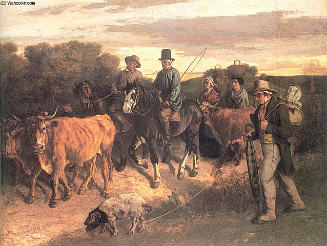Los paisanos de Flagey volviendo del campo