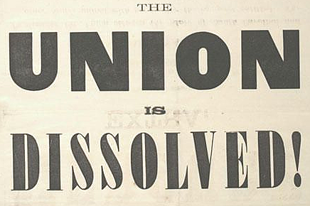 South Carolina Secedes from the Union