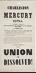 South Carolina Secedes from the Union