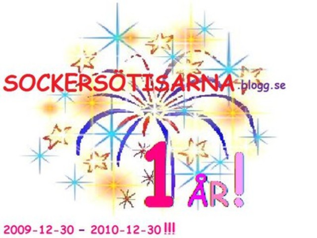 Min blogg fyller 1 år!