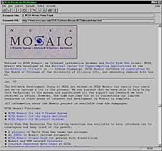 First pre-release of the Mosaic browser