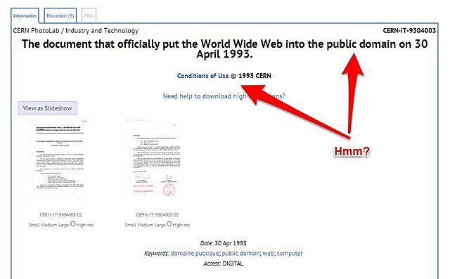 CERN puts the World Wide Web in the public domain