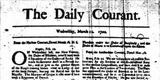 Publication of the first English-language newspaper, the “Courante” or “Weekly News”