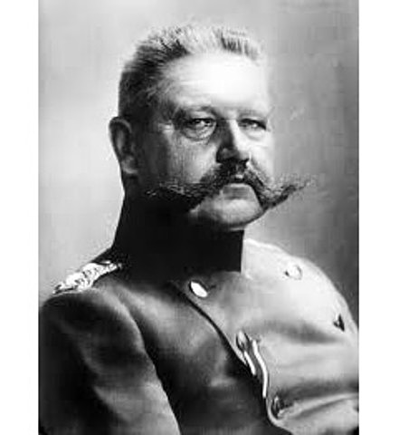 Hindenburg, Weimarko Errepublikako presidente