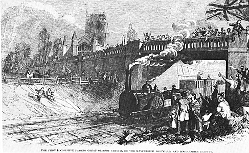 Linea ferroviaria entre Manchester y Liverpool