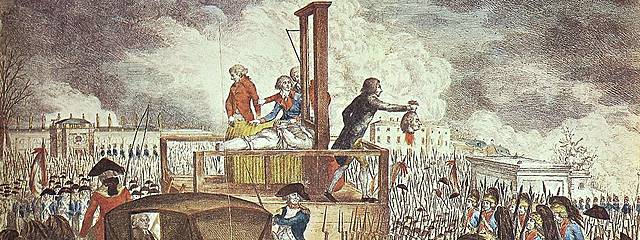 Robespierre is guillotined and end of the Reign of Terror