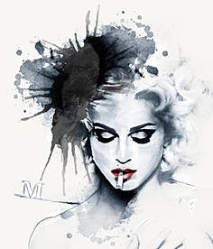 Madonna waterpainting