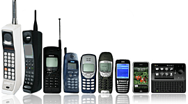 Timeline: L'évolution du téléphone portable.