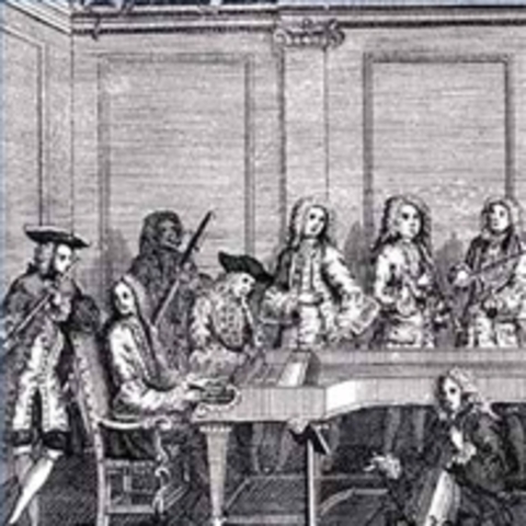 Händel enters in the Orchestra of Hamburg.