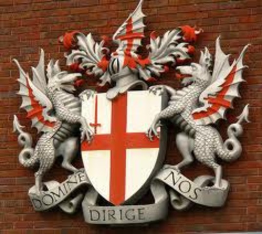 He travels to London.