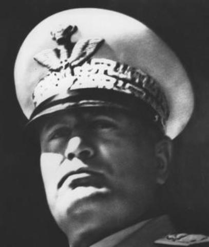 Mussolini takes over Italy
