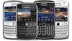 Smartphones with apps.