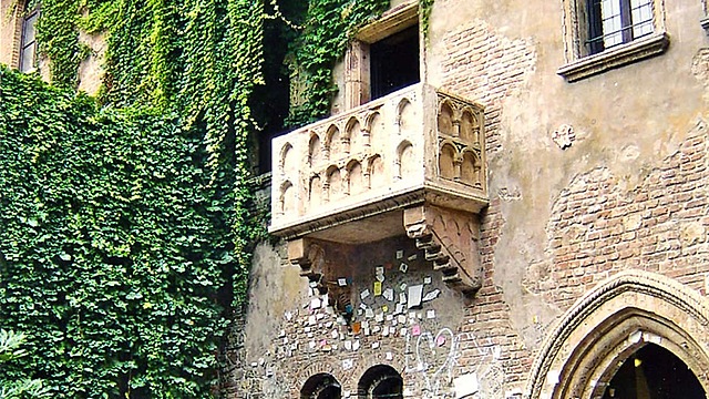 Het balkon van Romeo en Julia