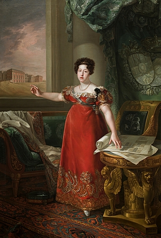 María Isabel de Braganza como fundadora del Museo del Prado