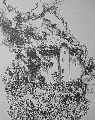 The Globe theater is Burned Down: