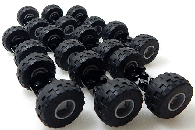 LEGO wheel is made