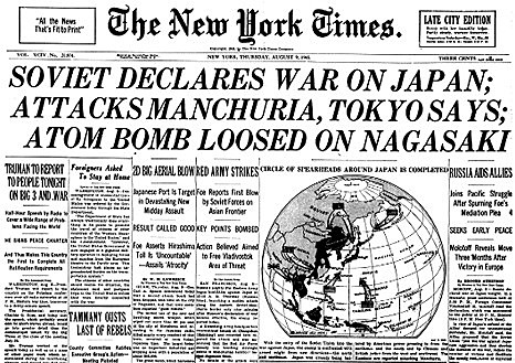 Soviet Union Declares War on Japan