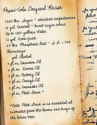 original recipe from John S. Pemberton