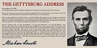 Gettysburg address
