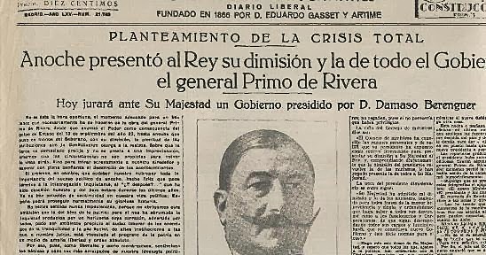 Dimisión de Primo de Rivera