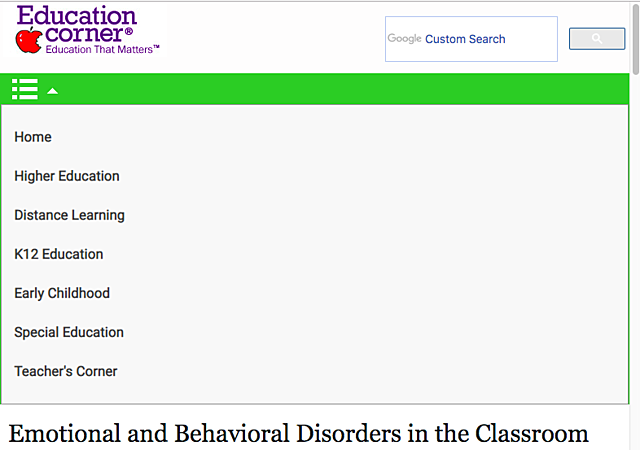 The Emotions and Behaviors in the Classroom