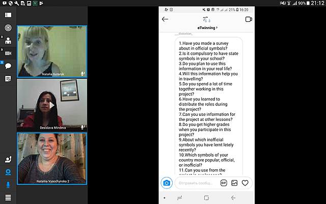Online teachers' meeting