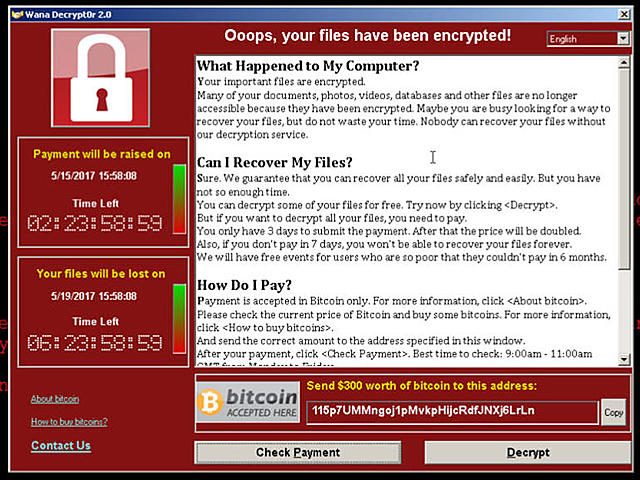 El ataque de ransomware WannaCry se extiende a más de 150 países