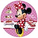 Oblea de azucar tarta de minnie mouse rosa