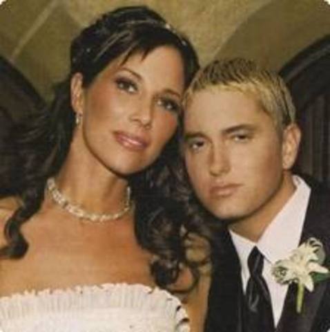 Eminem marries Kim.