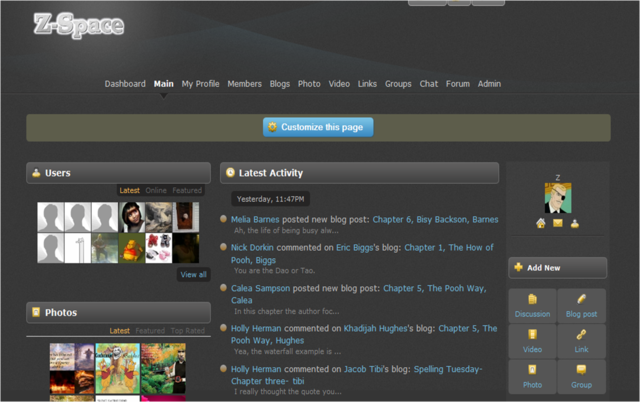 ZSpace - SNS in the classroom (+)