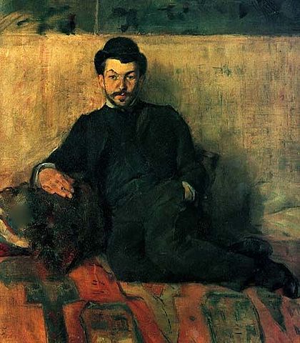 Retrato de sí mismo delante de un espejo (1882)