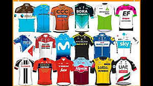 Equipos participantes en el tour
