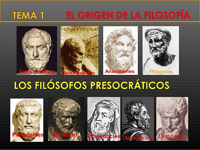 PRESOCRÁTICOS (-500 a.C.)