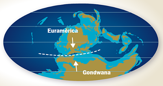 Col·lisió entre Gondwana i Euramèrica