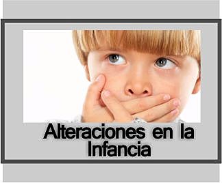 Clasificación de alteraciones de la infancia (Gonzalez 1998)