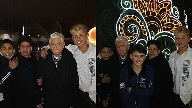 Noche con mis abuelos.