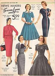 50s female fashion