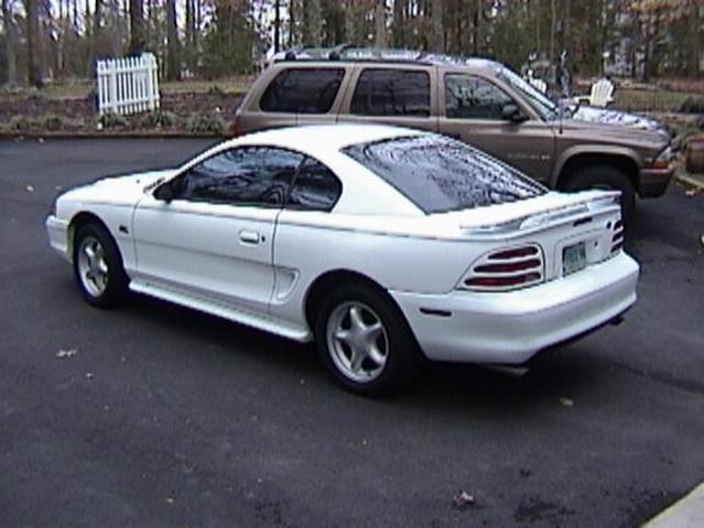 Generic white stang