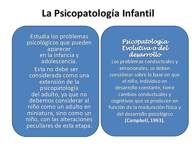 La Psicopatología evolutiva (Rutter 1984)