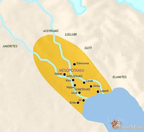 Mesopotamian city states established