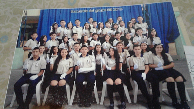Foto grupal grado 8