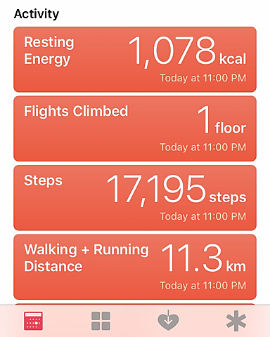 Health tracker apps (MyFitnessPal)