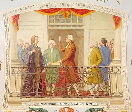 Washington sworn in